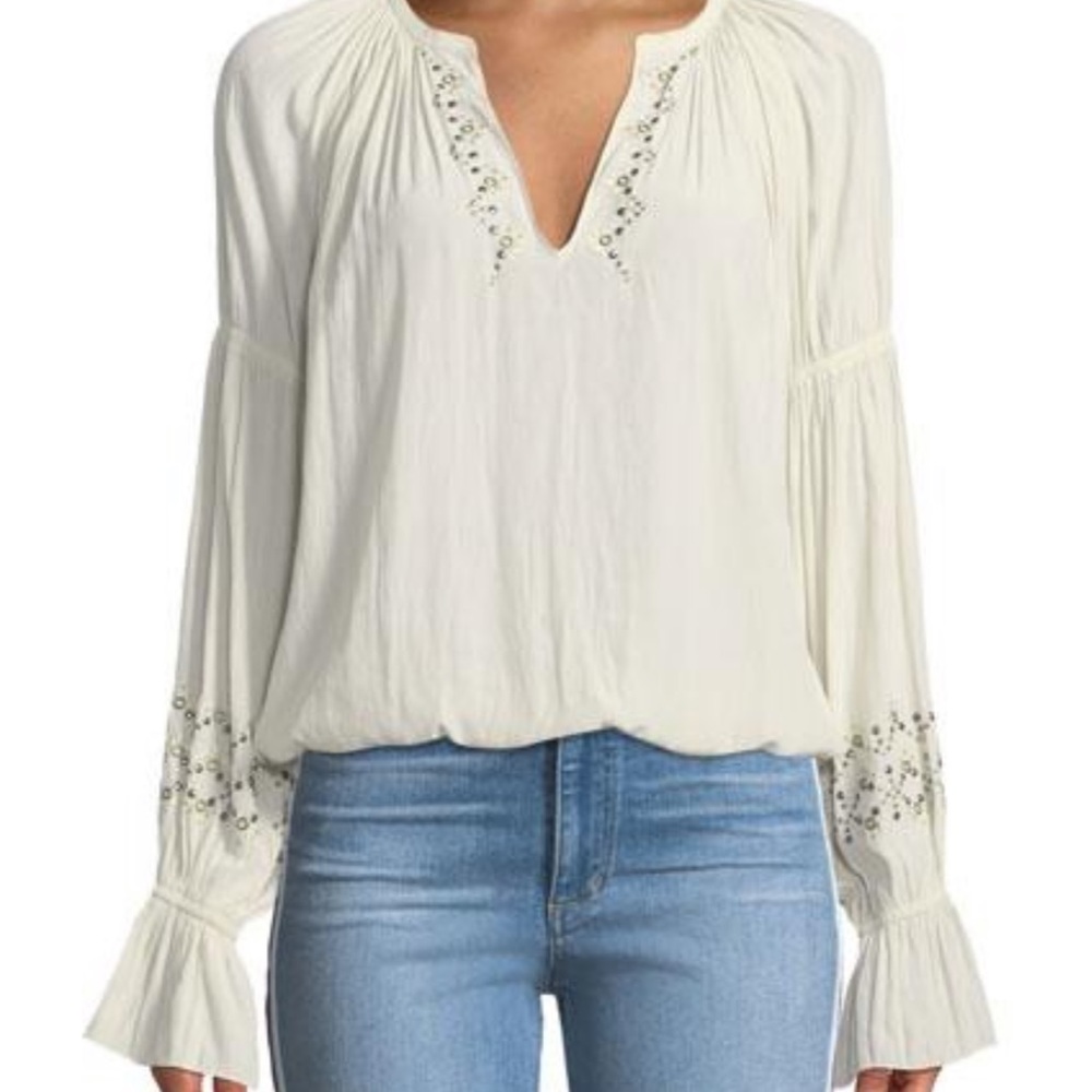 Ramy Brook blouse. Size small. Color bone NWT